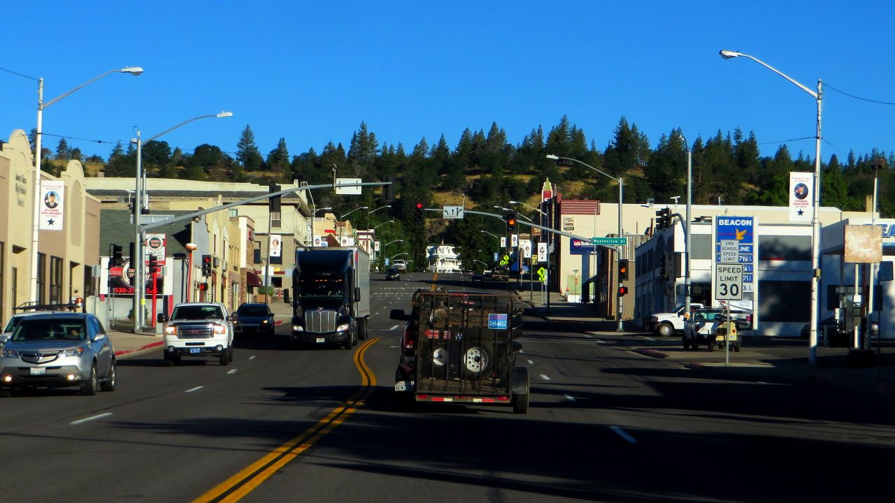 Main street in Susanville, California