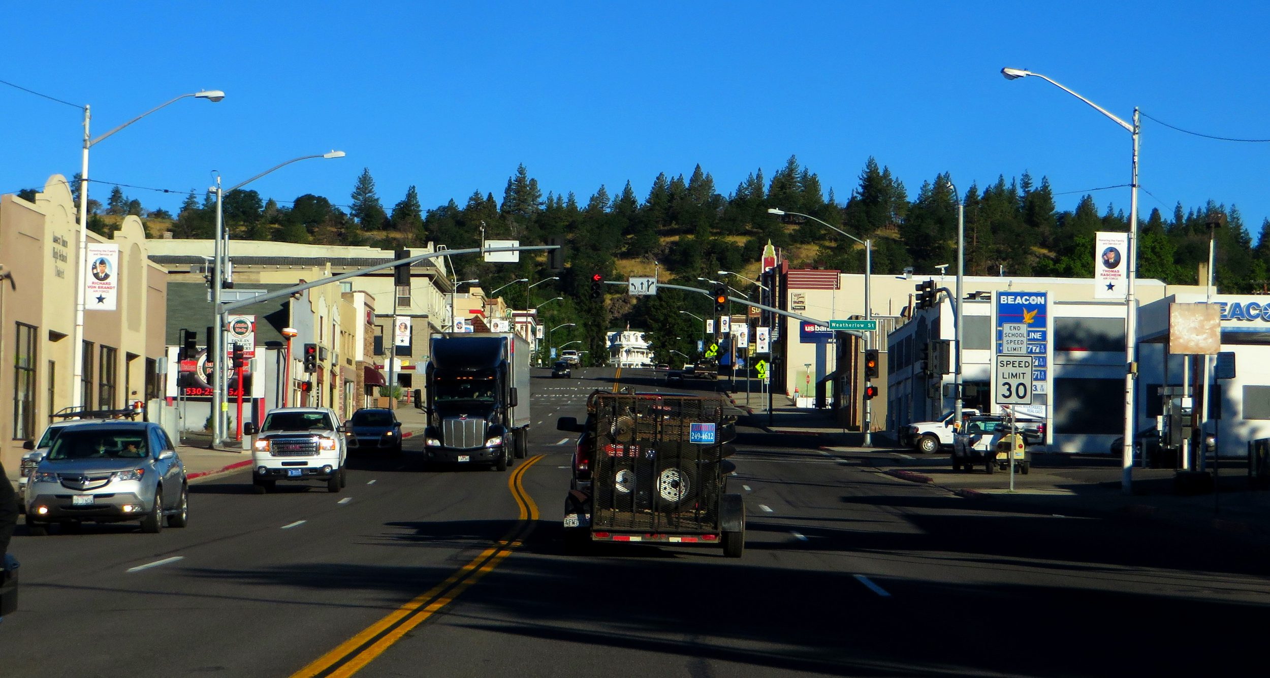 Main street in Susanville, California